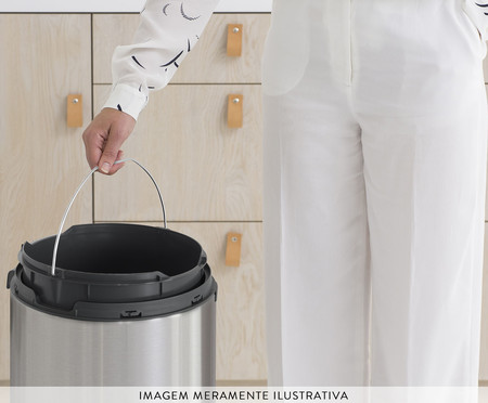 Lixeira em Inox Touch Bin | WestwingNow