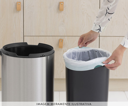 Lixeira em Inox Touch Bin | WestwingNow