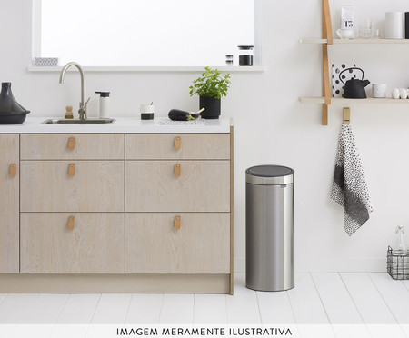 Lixeira em Inox Touch Bin | WestwingNow