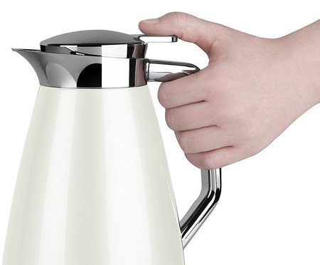 Garrafa Térmica em Inox Plaza Quick Branca | Westwing