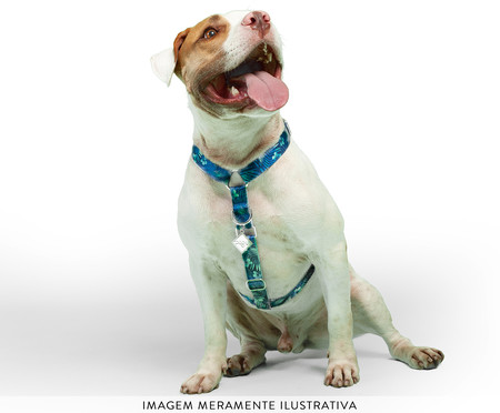 Peitoral Educativo H Slim para Cachorros Hawaii - Azul | WestwingNow