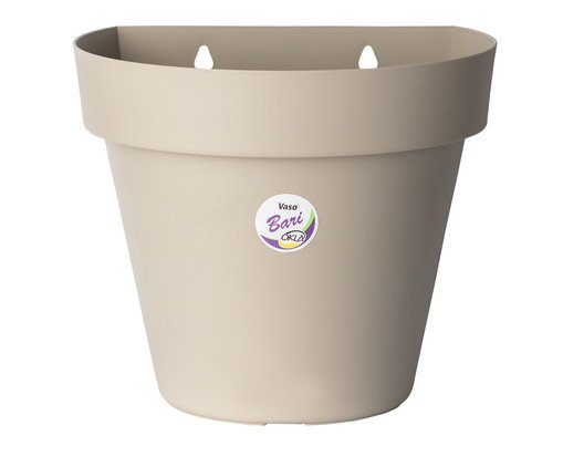 Vaso Bari de Parede Cinza Taupe, Cinza | WestwingNow