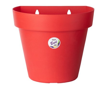Vaso Bari de Parede Vermelho