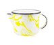 Caneca com Bico Esmaltado Marmorizado Amarela, Amarelo | WestwingNow