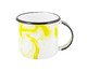 Caneca Esmaltada Marmorizada Amarela, Amarelo | WestwingNow