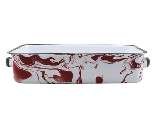 Bandeja Multiuso Marmorizada Vermelha, Vermelho | WestwingNow