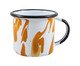 Caneca Esmaltada Marmorizada Laranja, Laranja | WestwingNow