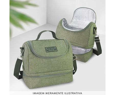 Bolsa Térmica com 2 Compartimentos Joy Verde | WestwingNow