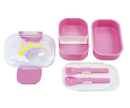 Pote para Lanche de 2 Andares Piccolino Rosa | WestwingNow