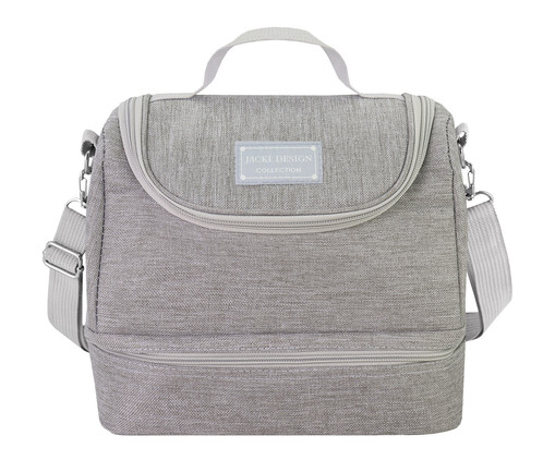 Bolsa Térmica com 2 Compartimentos Joy Cinza, grey | WestwingNow