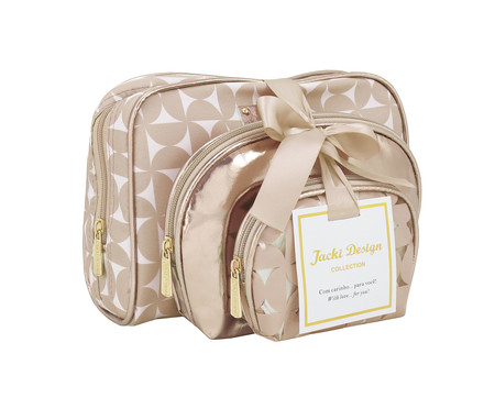 Jogo de Necessaire Glitz Dourado | WestwingNow