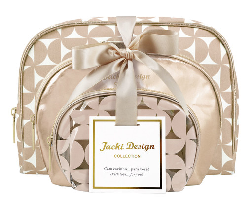 Jogo de Necessaire Glitz Dourado, gold | WestwingNow