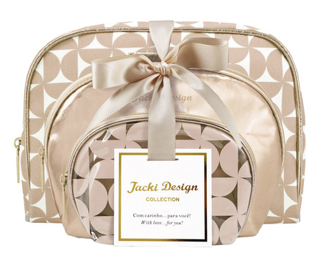 Jogo de Necessaire Glitz Dourado | WestwingNow