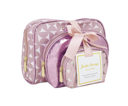 Jogo de Necessaire Glitz Rosa | WestwingNow