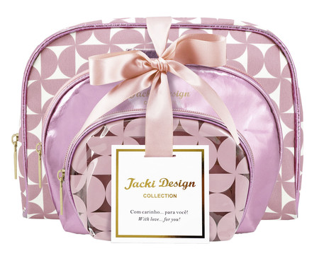 Jogo de Necessaire Glitz Rosa | WestwingNow