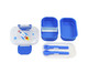 Pote para Lanche de 2 Andares Piccolino Azul, blue | WestwingNow