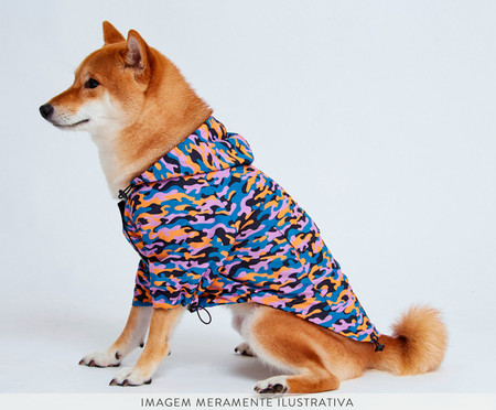 Jaqueta Corta Vento para Cachorro Color Cheetah - Colorida | WestwingNow