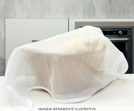Jogo de Tela Protetora para Cobrir Alimentos Smart Pequeno Branco | Westwing