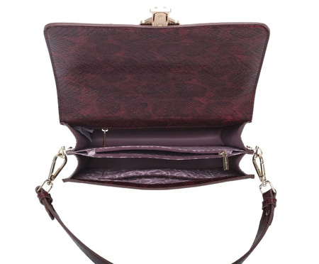 Bolsa Tiracolo Fellipe Krein Aw23 Python Fk579 Vinho | WestwingNow