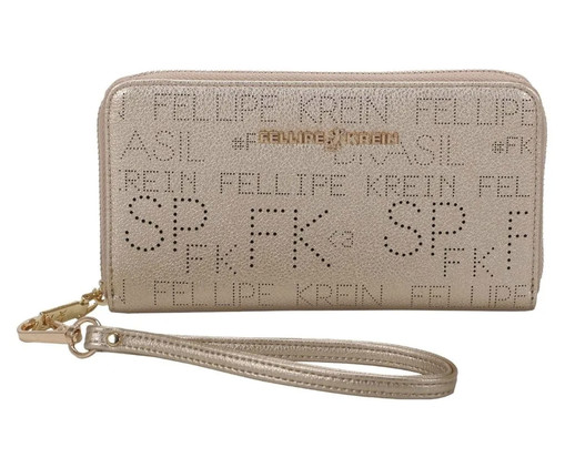 Carteira Zíper Fellipe Krein Ss23 Fk652 Dourado, gold | WestwingNow