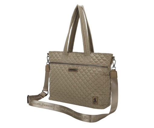 Tote Bag Fellipe Krein Ss23 Matelasse Fk633 Khaki, orange | WestwingNow