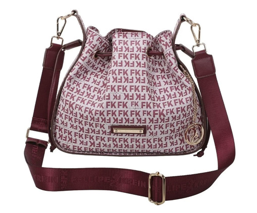 Bolsa Satchel Fellipe Krein Ss23 Monograma Fk625 Vinho, red | WestwingNow