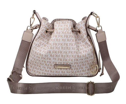 Bolsa Satchel Fellipe Krein Ss23 Monograma Fk625 Nude, Natural | WestwingNow