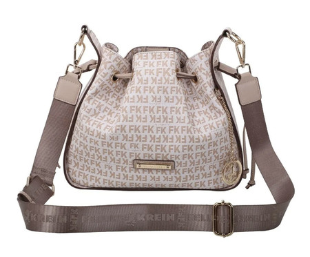 Bolsa Satchel Fellipe Krein Ss23 Monograma Fk625 Nude | WestwingNow