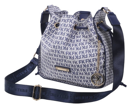 Bolsa Satchel Fellipe Krein Ss23 Monograma Fk625 Azul | WestwingNow