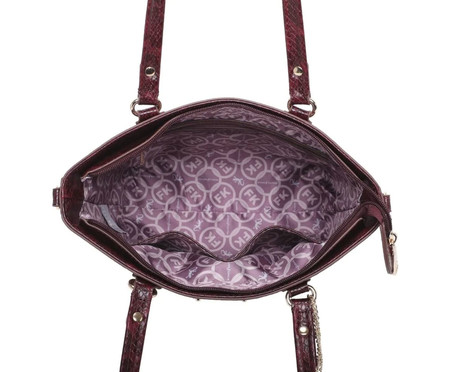 Bolsa Shopping Fellipe Krein Aw23 Python Fk581 Vinho | WestwingNow