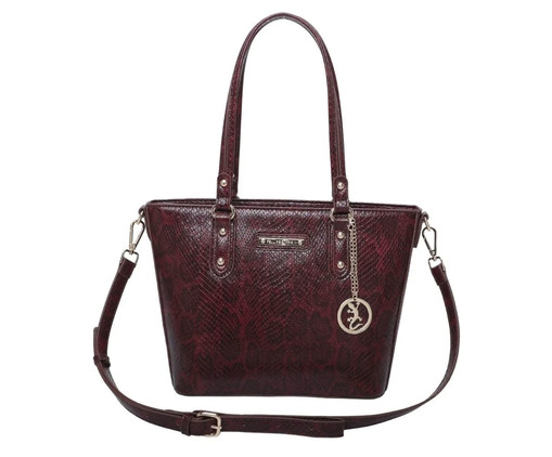 Bolsa Shopping Fellipe Krein Aw23 Python Fk581 Vinho, red | WestwingNow