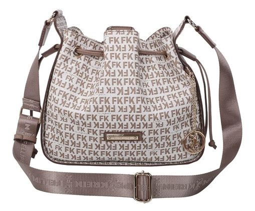 Bolsa Satchel Fellipe Krein Ss23 Monograma Fk625 Marrom, brown | WestwingNow