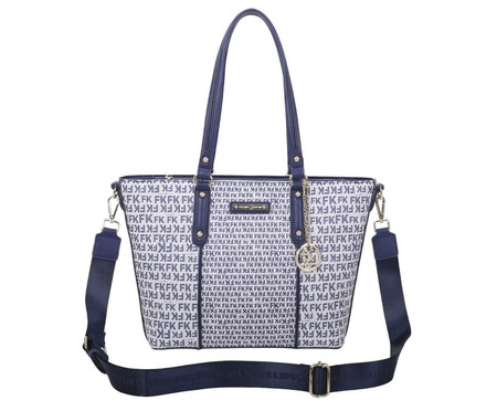 Bolsa Tote Fellipe Krein Ss23 Monograma Fk624 Azul | WestwingNow