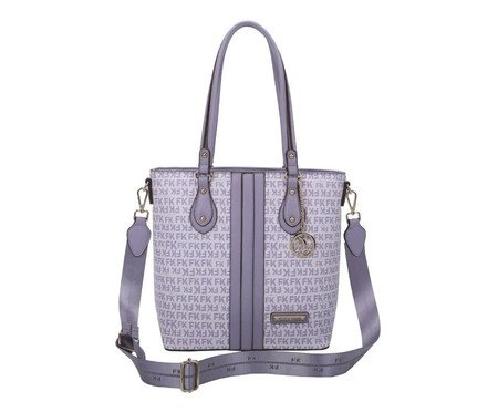 Bolsa Tote Fellipe Krein Ss23 Monograma Lavanda