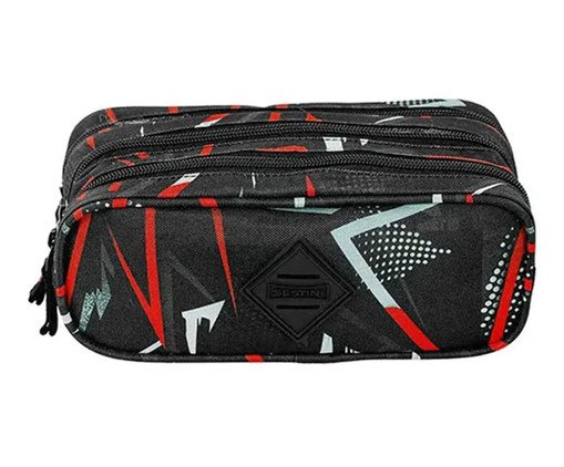 Estojo 3 Comp Orange Power, black | WestwingNow