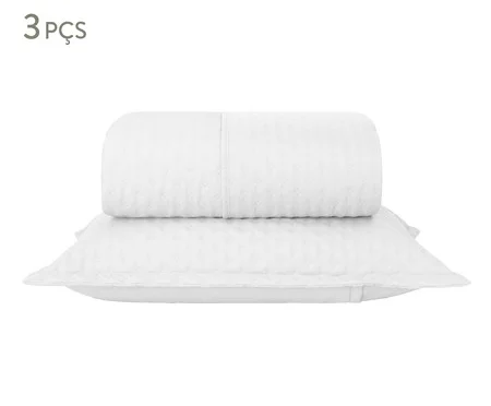 Jogo de Cobre-Leito Comfy Branco 200 Fios | Westwing