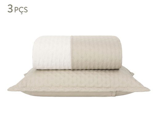 Jogo de Cobre-Leito Comfy Bege e Palha 200 Fios, multicolor | WestwingNow