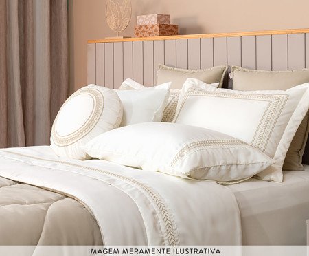 Jogo de Cobre-Leito Coordenado Marbella Dupla Face Bege | Westwing