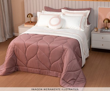 Jogo de Cobre-Leito Coordenado Marbella Dupla Face Rosa Antigo | Westwing