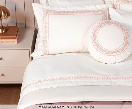 Jogo de Cobre-Leito Coordenado Marbella Dupla Face Rosa Antigo | Westwing