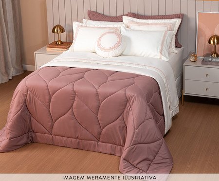 Jogo de Cobre-Leito Coordenado Marbella Dupla Face Rosa Antigo | Westwing