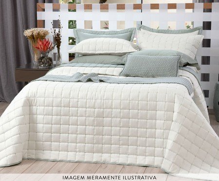 Jogo de Cobre-Leito Diana Dupla Face - Verde Malva | Westwing