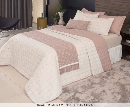 Jogo de Cobre-Leito Dupla Face Diana Rosê | Westwing