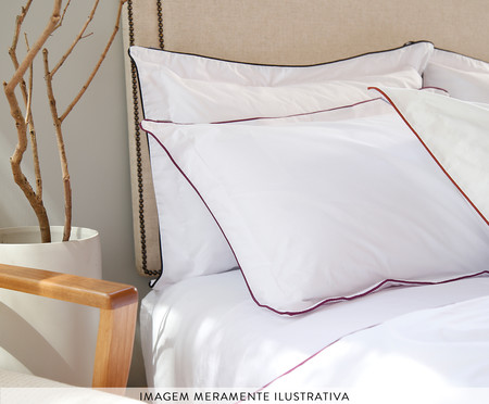 Duvet com Vivo Basics Off White e Capuccino 200 Fios | WestwingNow