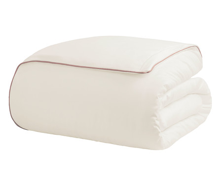 Duvet com Vivo Basics Off White e Capuccino 200 Fios | WestwingNow