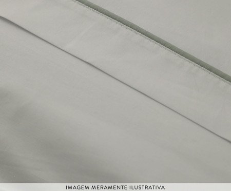 Duvet Basics em Vivo Branco e Cinza 200 Fios | Westwing