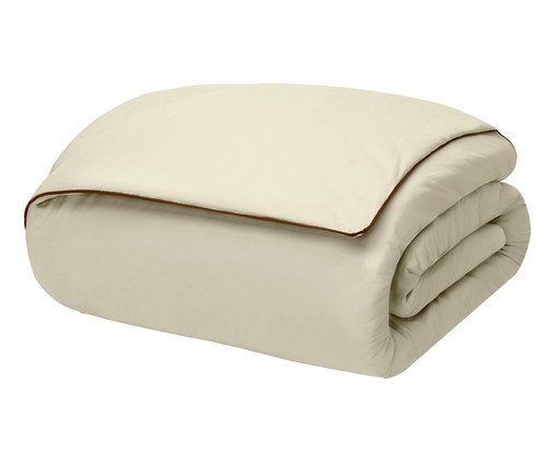 Duvet Colors Filetti Rice com Vivo Cacau 200 Fios, off white | WestwingNow