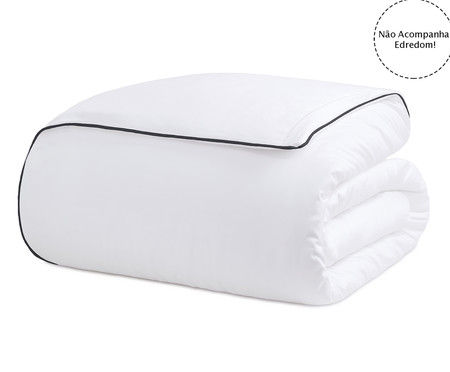 Duvet com Vivo Basics Branco e Preto 200 Fios | Westwing