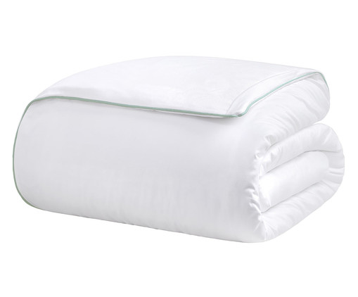 Duvet Basics em Vivo Branco e Verde Menta 200 Fios, multicolor | WestwingNow