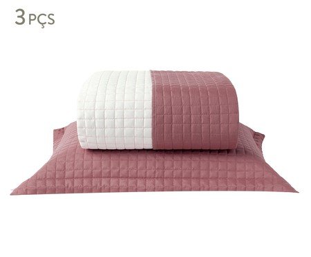 Jogo de Cobre-Leito Plaza Dupla Face Canela e Palha